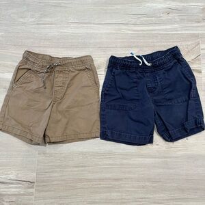 Cat & Jack Tan and Navy Kids Shorts Set Size 3T